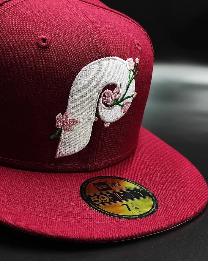 New Era Philadelphia Phillies 1980 World Series Bloom Pink - 59FIFTY Fitted