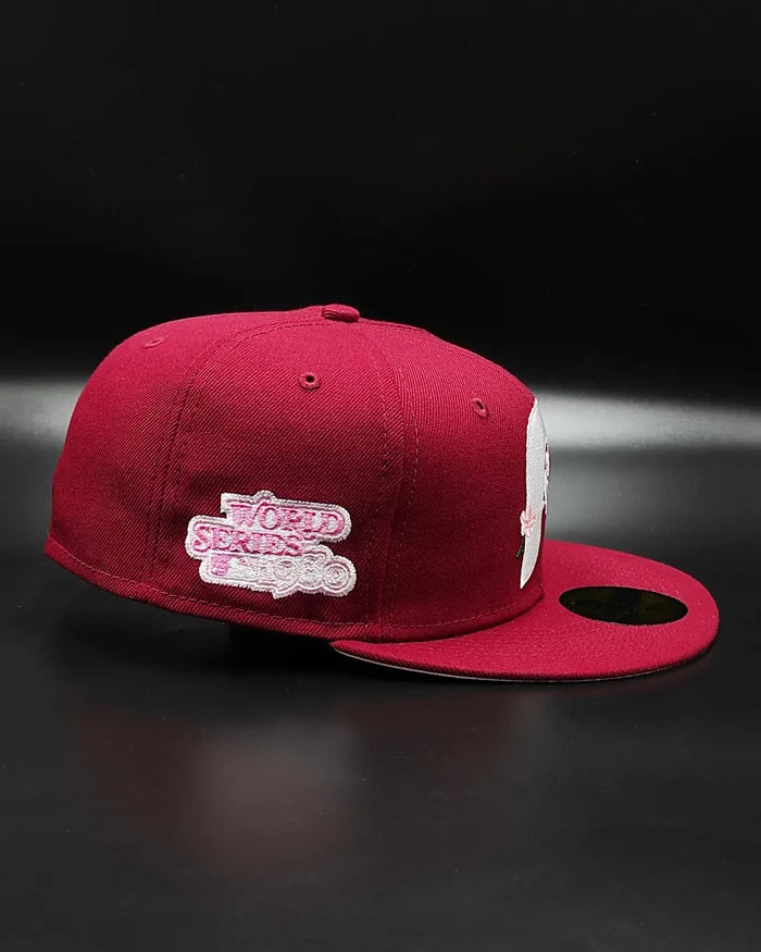 New Era Philadelphia Phillies 1980 World Series Bloom Pink - 59FIFTY Fitted
