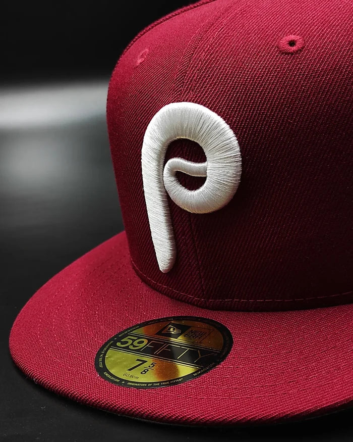 New Era Philadelphia Phillies   Retro Fitted - Cardinal, White