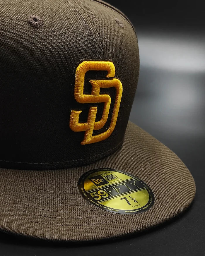 New Era San Diego padres 50th anniversary brown yellow edition 59fifty fitted hat