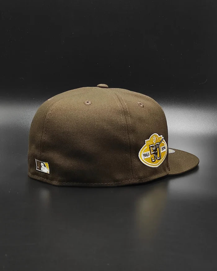New Era San Diego padres 50th anniversary brown yellow edition 59fifty fitted hat