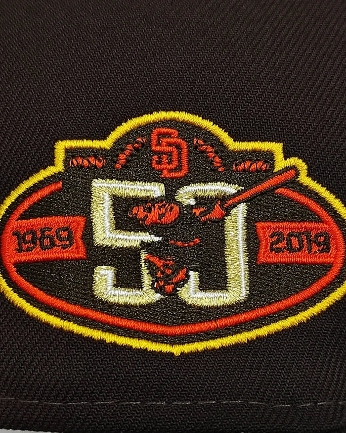 New era San Diego Padres 50th anniversary dark chocolate prime 59 fifty