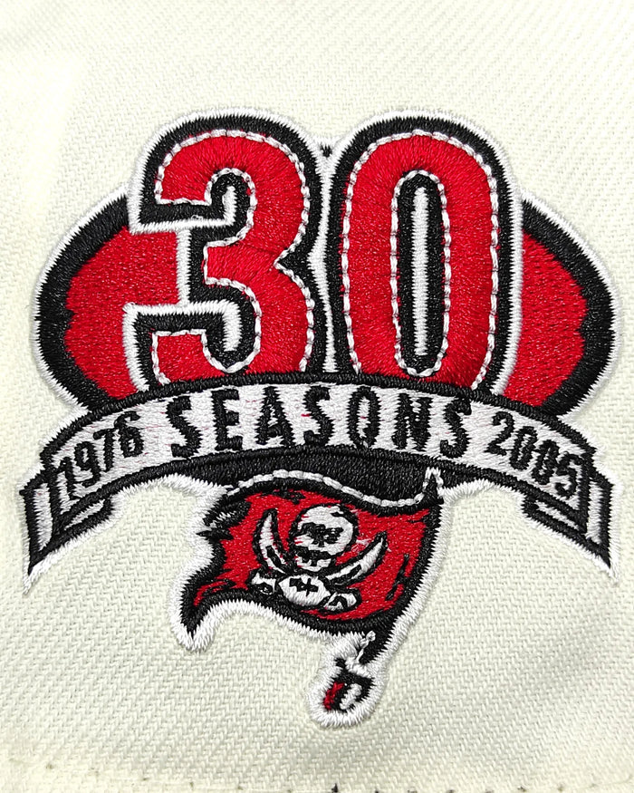 New Era Tampa Bay Buccaneers 30th Anniversary Cream Dome Edition 59Fifty Fitted Hat