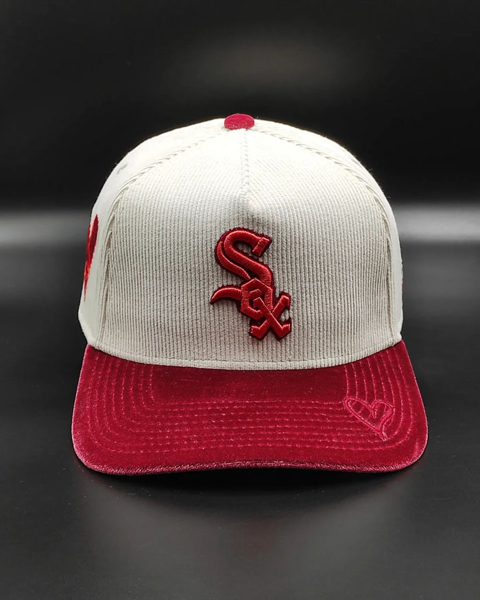 New era White sox corduroy velvet 9forty a frame