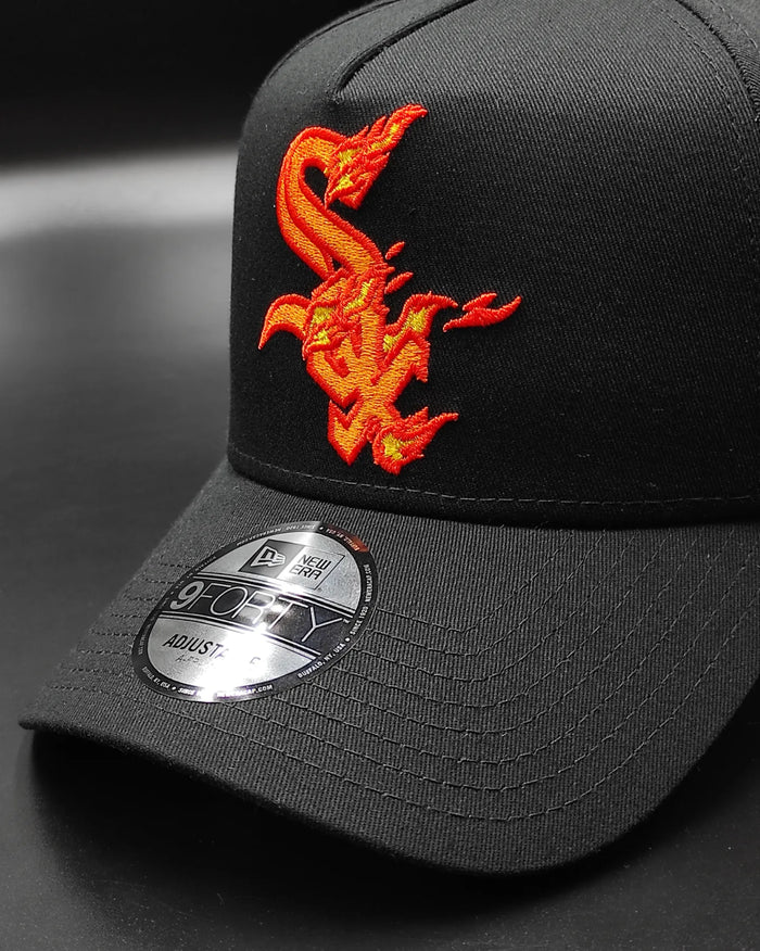 New Era White Sox 'flama' caliente' 9FORTY A-Frame Snapback