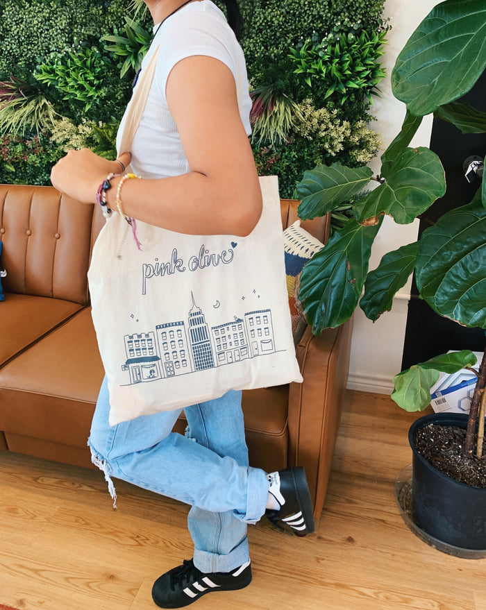 NEW Pink Olive tote bag