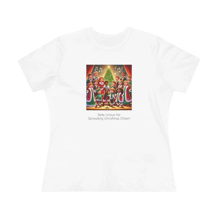 Note-orious for Spreading Christmas Cheer! - Women's Tee - Whippie's