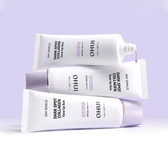 [O HUI] Day Shield Dark Spot Collagen Tone Up Sun SPF 50+ PA++++ 30ml