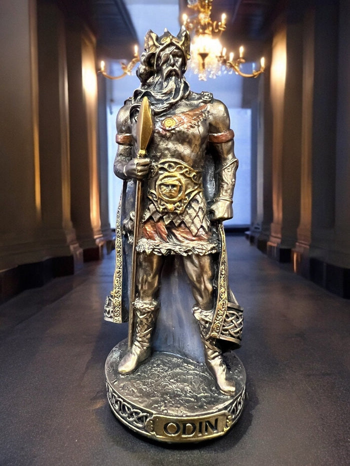 Odin, Norse God, the All-Father, Miniature Statue by Veronese Design - Raven's Cauldron