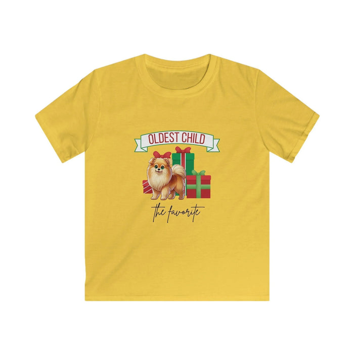 Oldest Child, The Favorite 🎁🐶 Pomeranian - Kids' Tee! 🎁👑 - Whippie's
