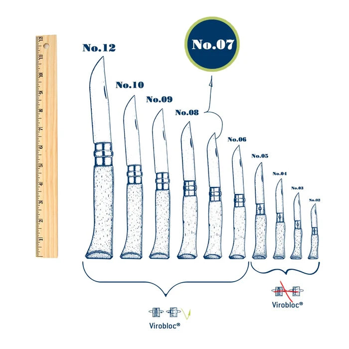 Opinel - No.07 Stainless Steel Folding Knife