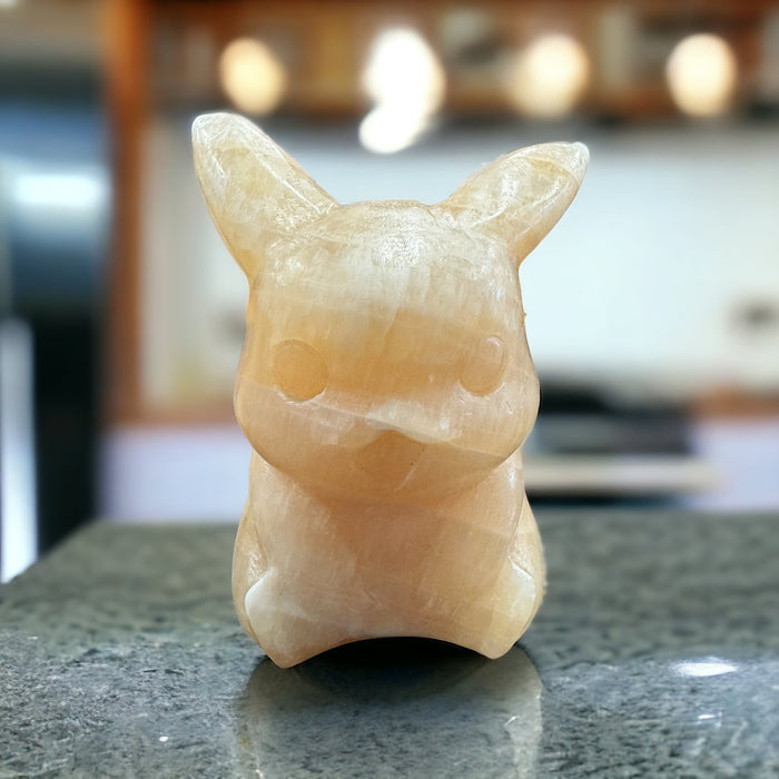 Orange Calcite Pikachu - 5 Inch - Raven's Cauldron