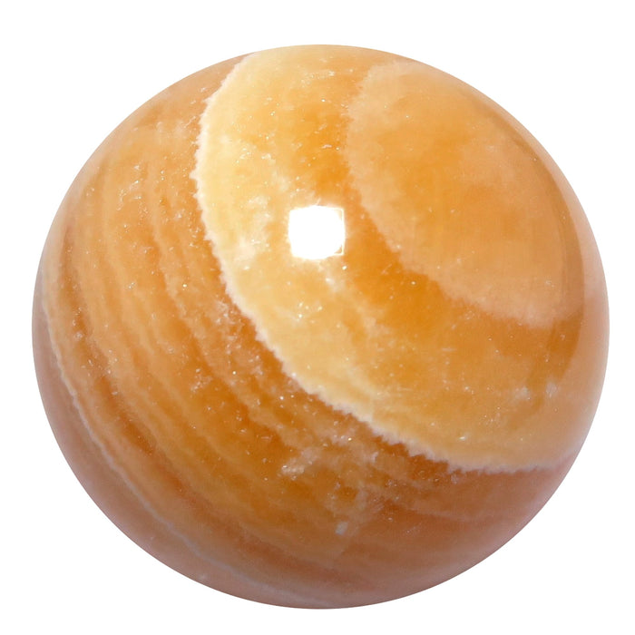 orange calcite sphere