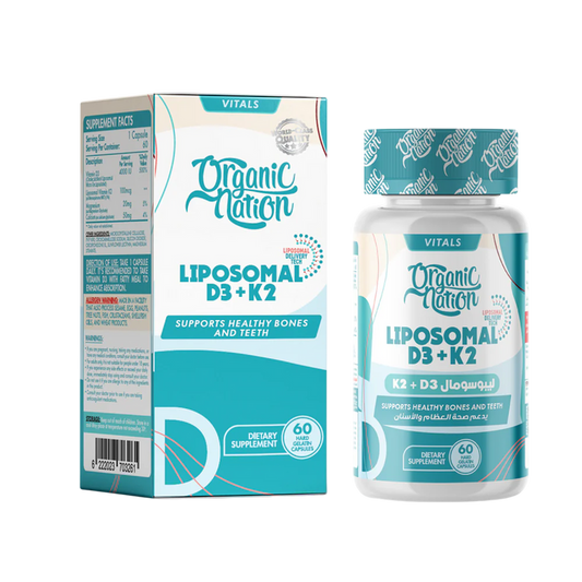 Organic Nation Liposomal D3+K2 60capsules