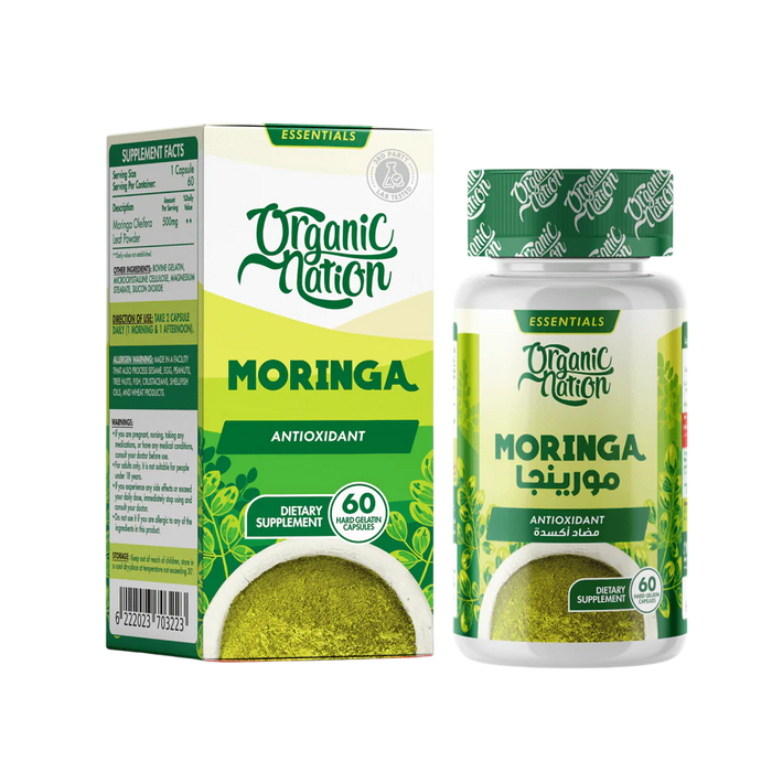 Organic Nation Moringa Oleifera 60capsules