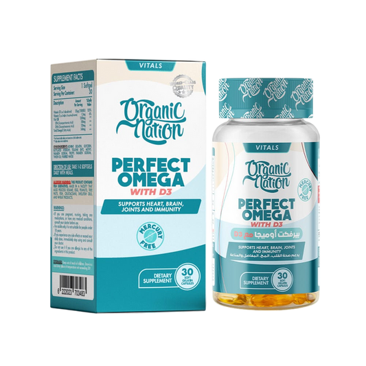 Organic Nation Perfect Omega With D3 30Tablets