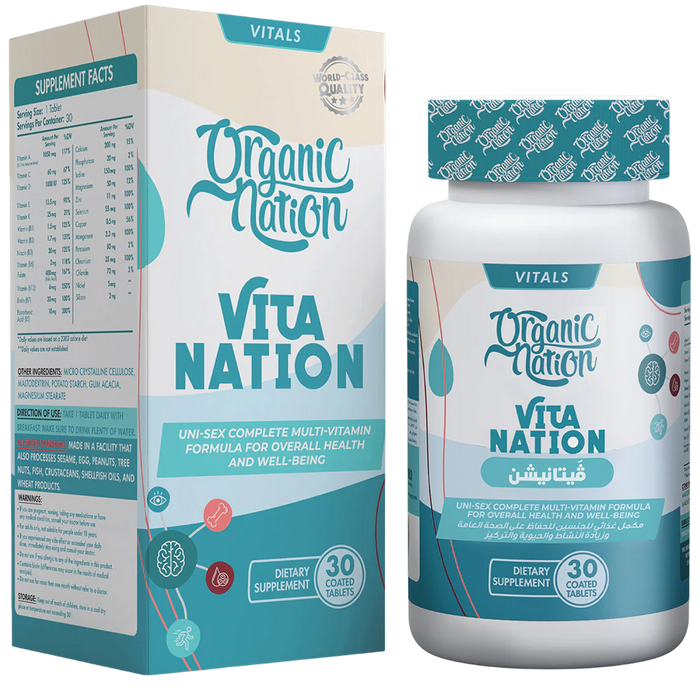 Organic Nation Vita Nation 30 Tablets