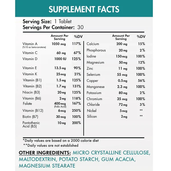 Organic Nation Vita Nation 30 Tablets