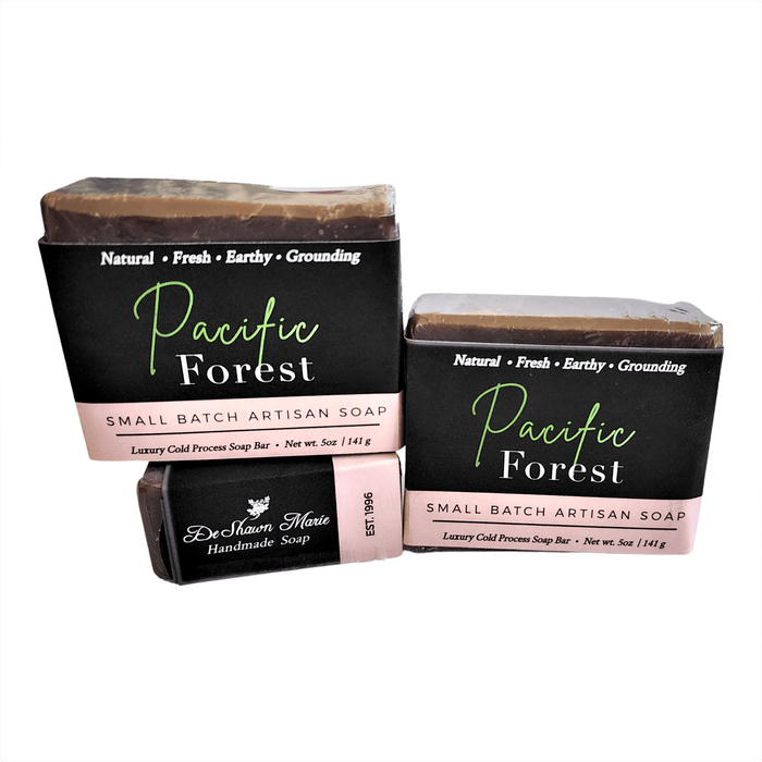 Pacific Forest Soap Bar - Soap Boutique, small batch artisan soap with earthy scents in a natural brown color.
