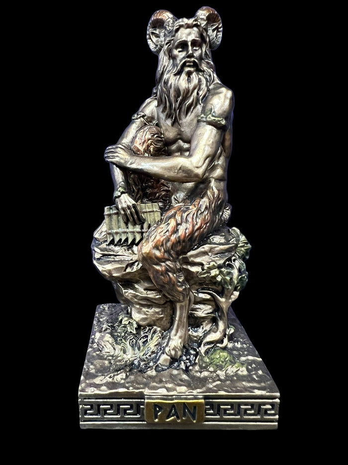 Pan, Greek God of the Wild, Miniature Statue by Veronese Design - Raven's Cauldron