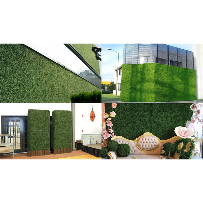 Panneau de gazon artificiel vert 20x20 (12 feuilles)