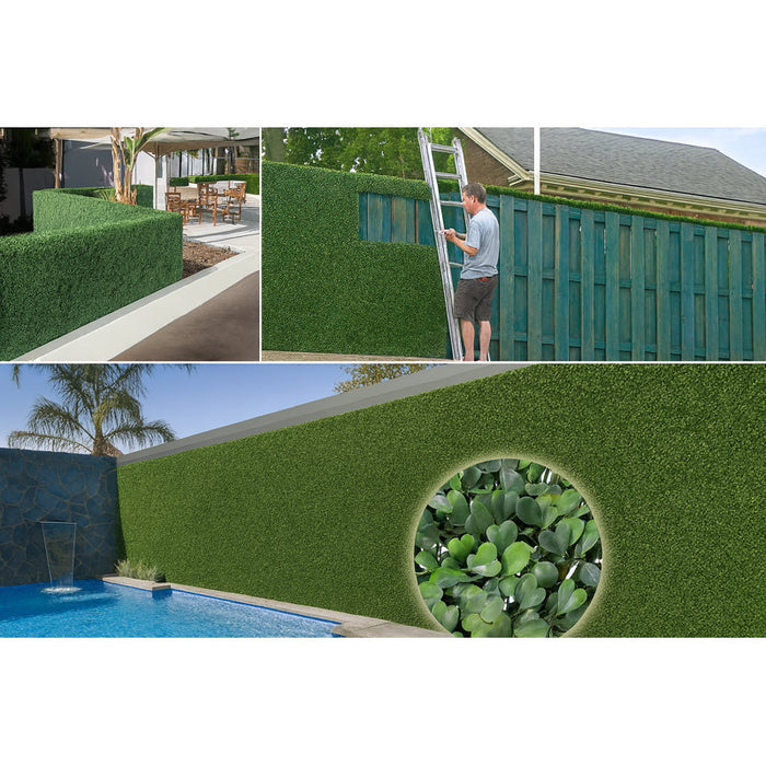 Panneau de gazon artificiel vert 20x20 (12 feuilles)
