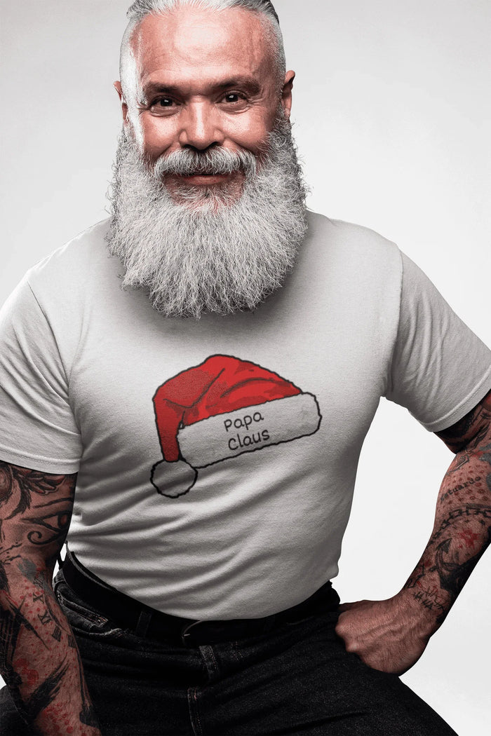 Papa Claus: The Coolest Santa in Town 🎅- Mens Softstyle T-shirt - Whippie's