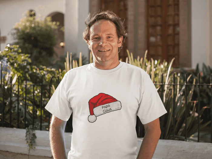 Papa Claus: The Coolest Santa in Town 🎅- Mens Softstyle T-shirt - Whippie's