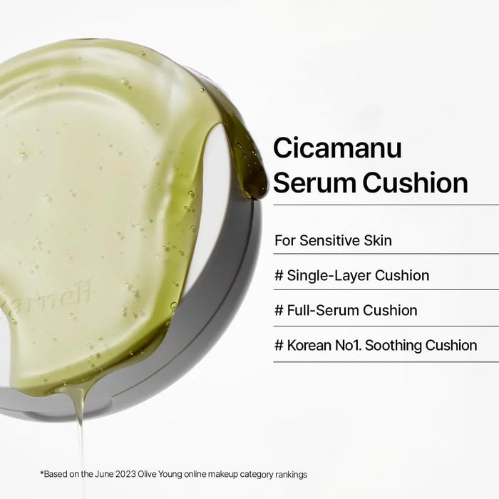 [Parnell] Cicamanu Serum Cushion with Refill SPF 45 PA++ 15g*2EA - Ballagrio