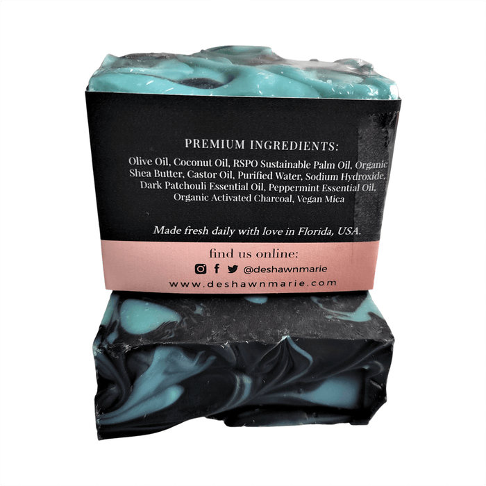 Patchouli Mint Soap Bar - Soap Boutique with premium ingredients like olive oil and activated charcoal.