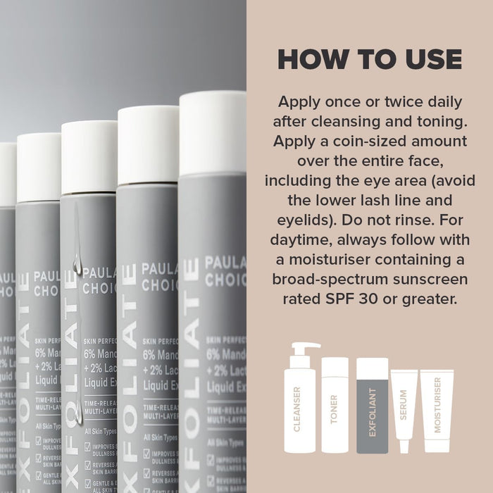 Paula's Choice 6% Mandelic Acid +2% Lactic Acid Liquid Exfoliant 88Ml