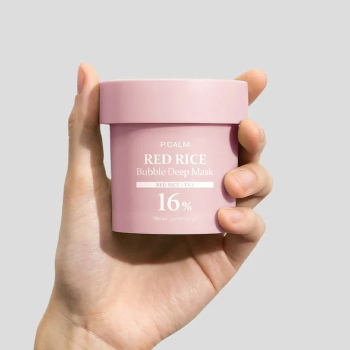 [P.CALM] Red Rice Bubble Deep Mask 90g - Ballagrio