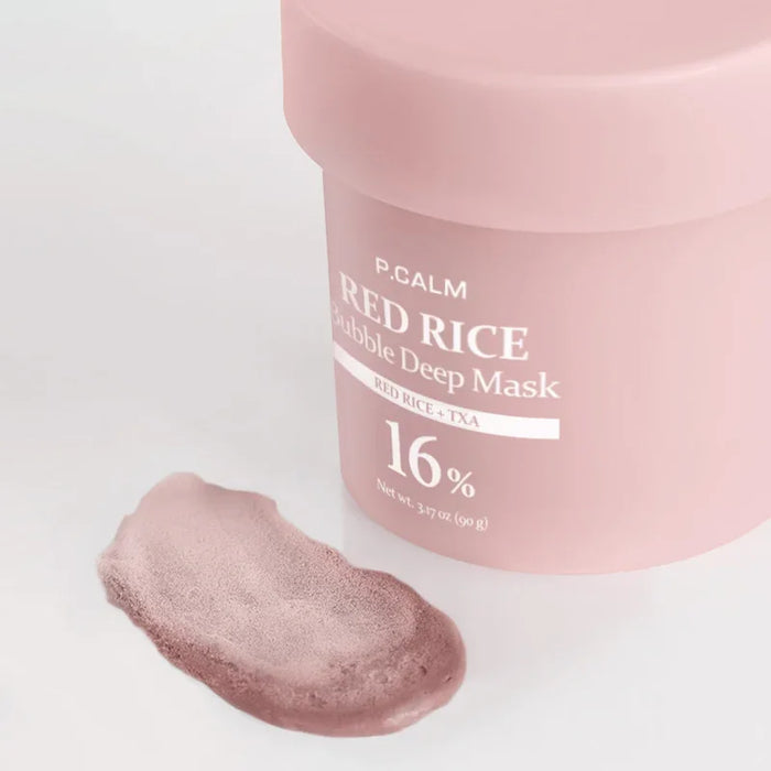 [P.CALM] Red Rice Bubble Deep Mask 90g - Ballagrio