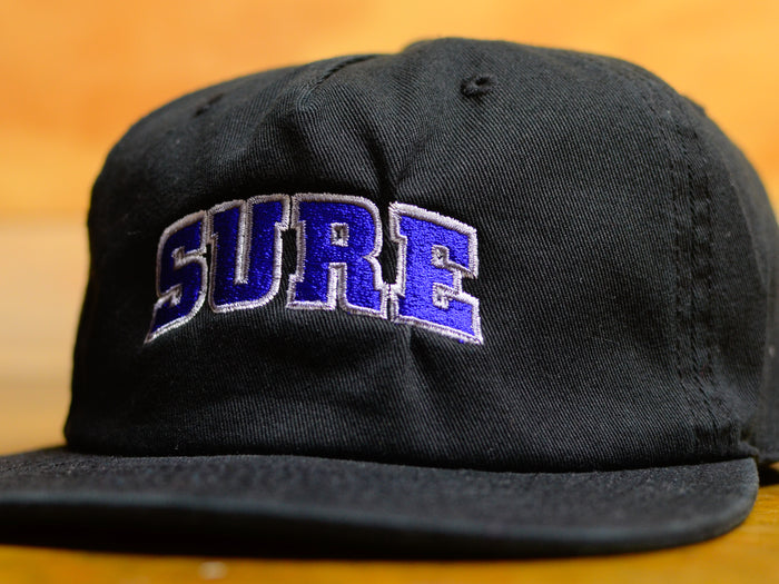 Pea Ess See 5 Panel Cap - Black