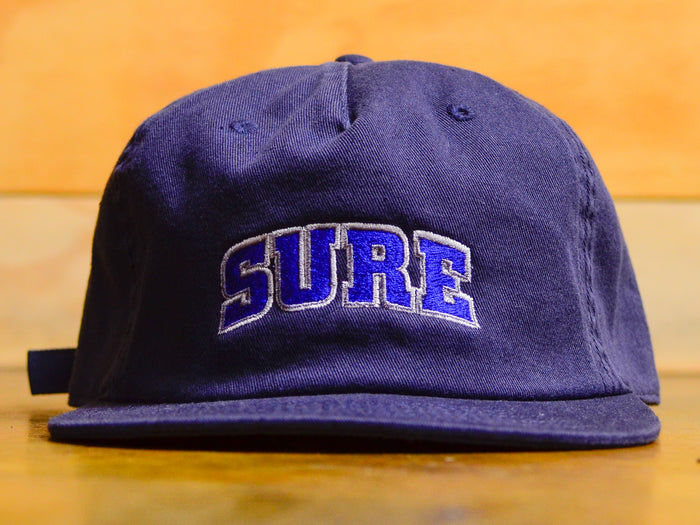 Pea Ess See 5 Panel Cap - Navy