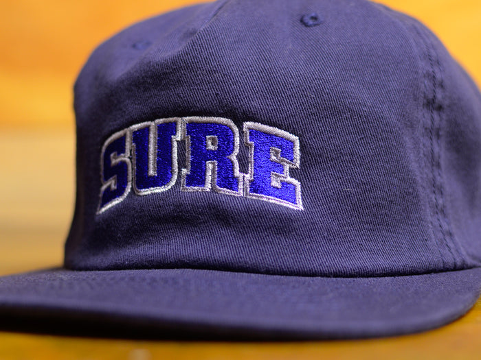Pea Ess See 5 Panel Cap - Navy