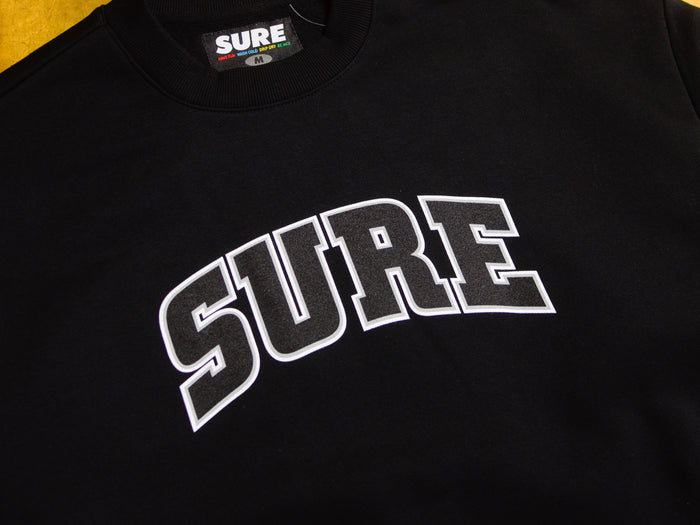 Pea Ess See Bold Heavy Crew - Black / Black