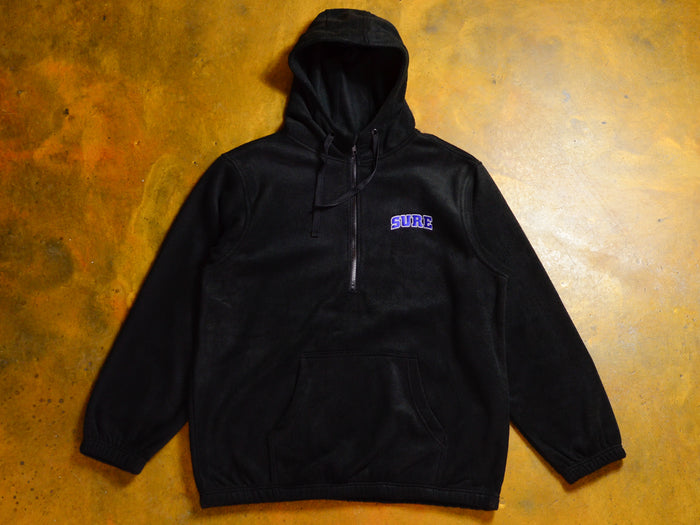 Pea Ess See Embroidered Hi-Guard Polar Hooded Fleece - Black
