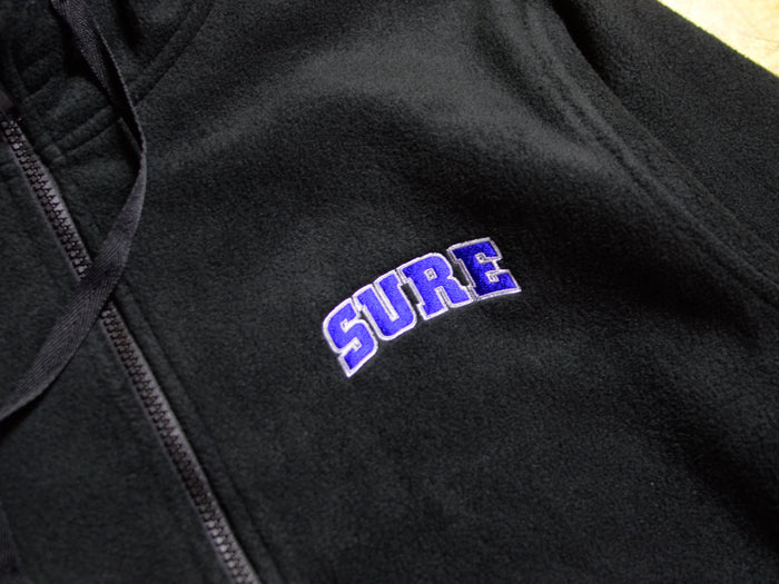 Pea Ess See Embroidered Hi-Guard Polar Hooded Fleece - Black