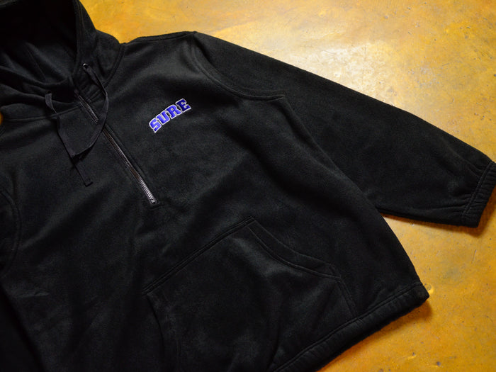Pea Ess See Embroidered Hi-Guard Polar Hooded Fleece - Black