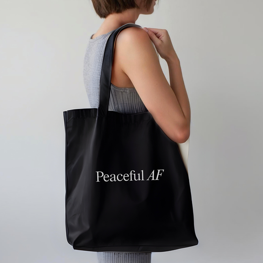 Peaceful AF Tote Bag