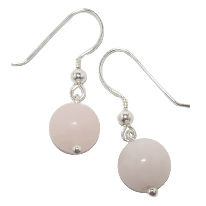 Pink Calcite Earrings Mangano Precious Soul Sterling Silver