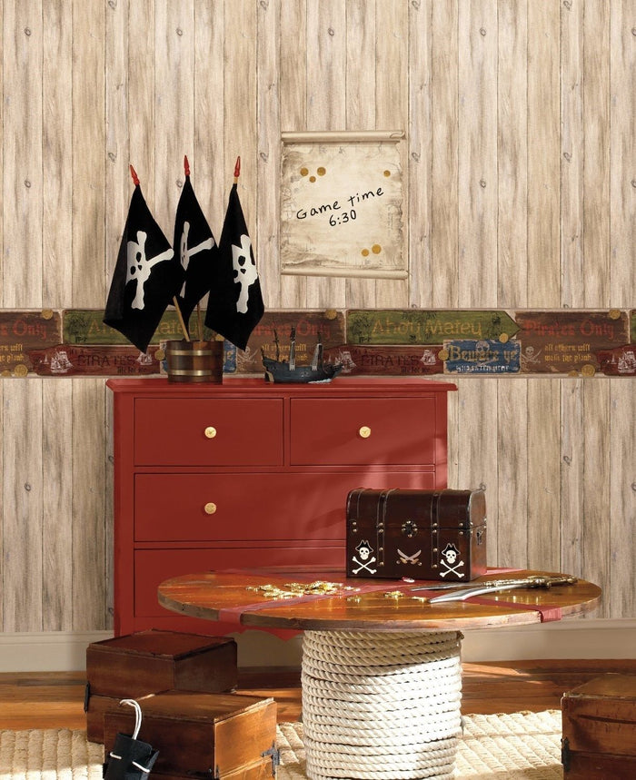 Pirate - Pirates Peel and Stick Dry Erase Mini Mural Applique - all4wallswall-paper