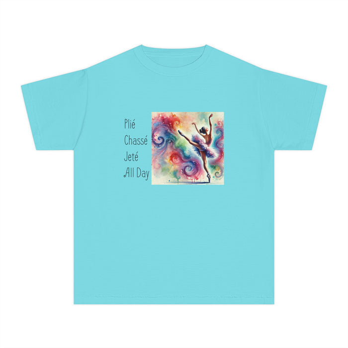 Plié Chassé Jeté All Day | Youth Midweight Tee