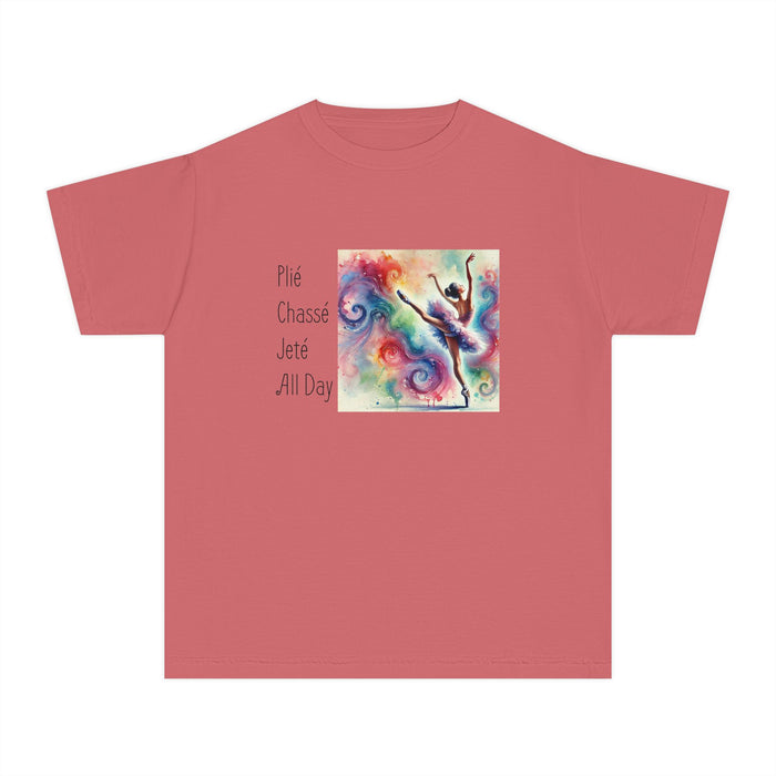 Plié Chassé Jeté All Day | Youth Midweight Tee