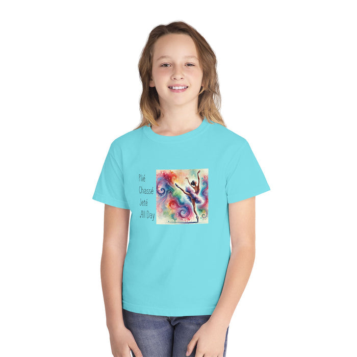 Plié Chassé Jeté All Day | Youth Midweight Tee