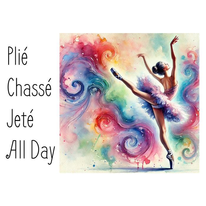 Plié Chassé Jeté All Day | Youth Midweight Tee