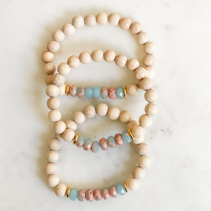Powder Blue Jasper Press Pause Bracelet