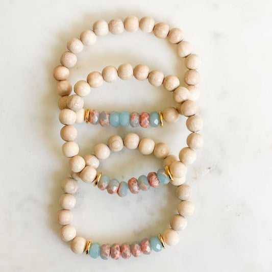 Powder Blue Jasper Press Pause Bracelet