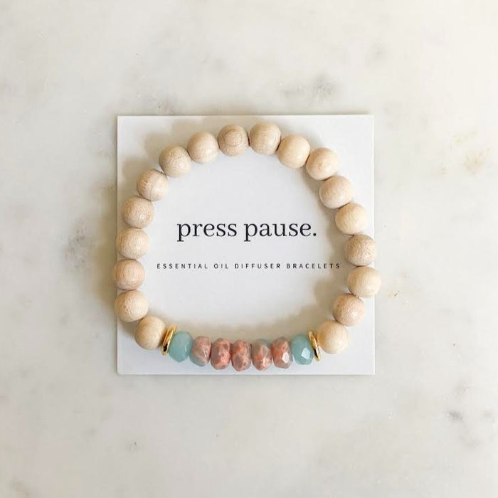 Powder Blue Jasper Press Pause Bracelet